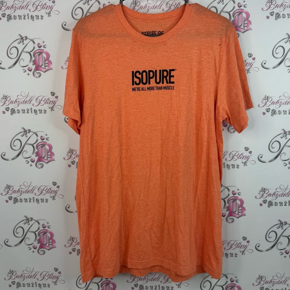 ISOpure tshirt workout gym sporty sports black Orange Men's T-Shirt